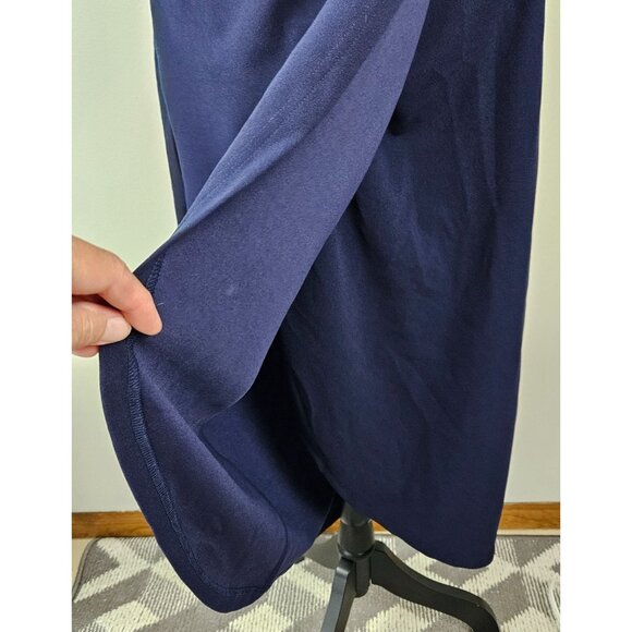 Pretty Garden Womens One Shoulder Ruched Bodycon Dress Navy Large Party Cocktail - Picture 9 of 13